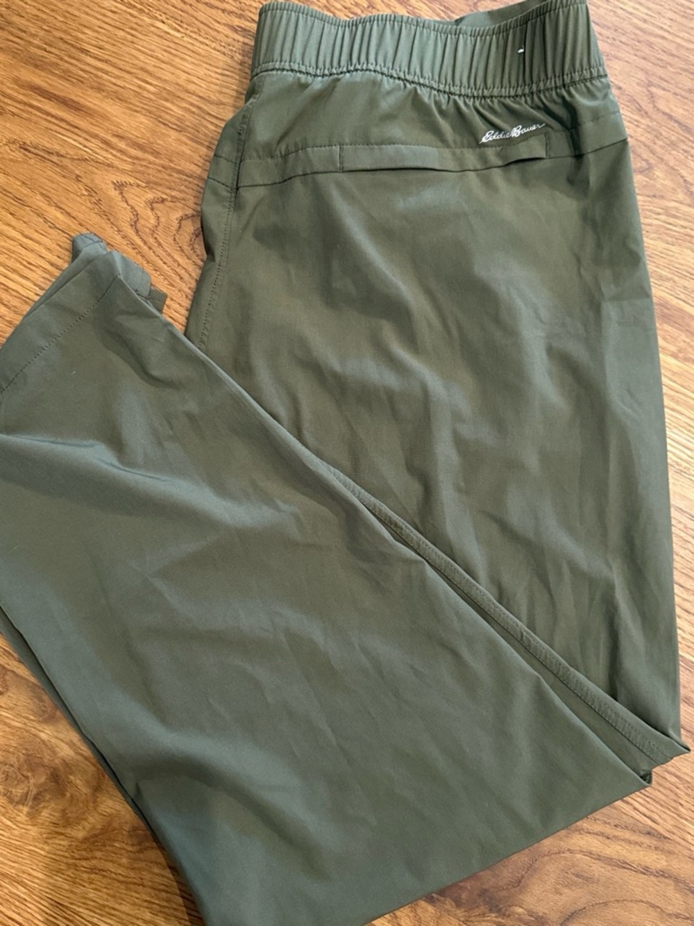 Eddie Bauer Women's Olive Green Ankle Performance Pants